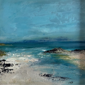 Horizon in blue