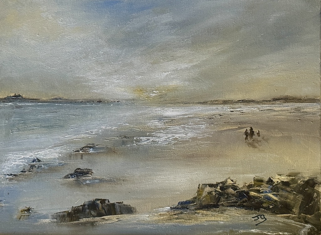 Where the sea whispers (looking toward Dunstanburgh castle)