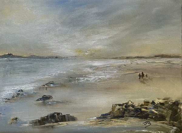 Where the sea whispers (looking toward Dunstanburgh castle)